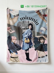 Miumiu Throw Blankets